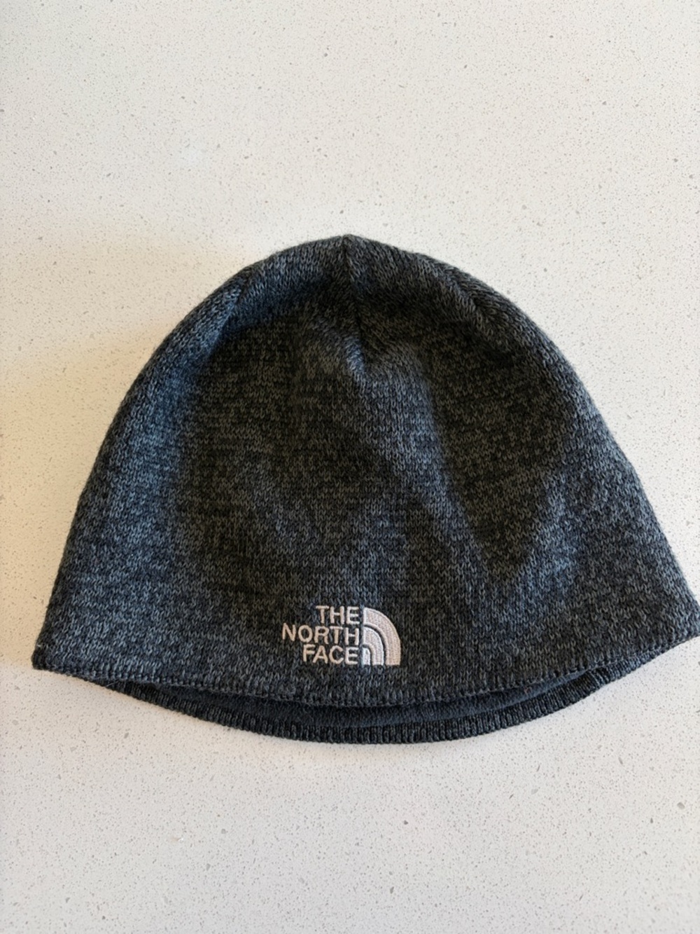 The North Face Charcoal Knit Beanie with Logo